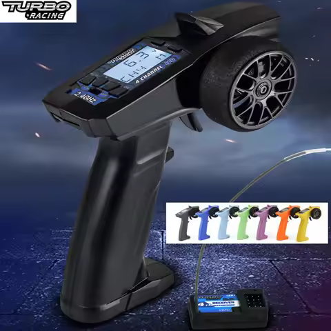 P32 Turbo Racing 91803G-C 2.4G 4CH VT system LCD Display Radio Transmitter Remote Controller with Re