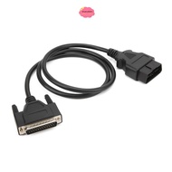 BLUECALDON Diagnostic Extension Cord, ABS&Brass 59.06in150cm OBD2 to DB25 Main Cable, High Quality M