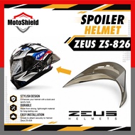 Helmet Zeus Spoiler ZS-826 Aksesori Helmet Motosikal