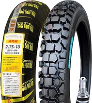 2.75-18 Tire Tubeless 8P.R. TUBELESS 1 piece 2.75 18 Block tire 51J 300KPA Maximum load: 195kg Off-r