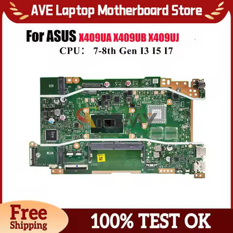 X409UA Laptop Motherboard For ASUS VivoBook X409U X409UB A409U X409UA F509U X409UJ F409U A509U Mainb