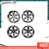 RC Rock Crawler Metal Beadlock 1.9 Beadlock Wheels for SCX10 RC Crawler Car Accessories Black