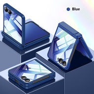 Ultra Thin Frosted Bracket Case For Samsung Galaxy Z Flip7 ZFlip7 5G Magnetic Double Center Axes Hin
