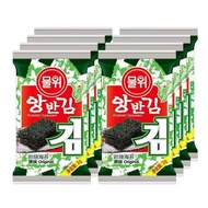 สาหร่าย สาหร่ายเกาหลี สาหร่ายแผ่น  (8-16ซอง) รสออริจินอล ปรุงรสพร้อมทานกรอบอร่อย สินค้านำเข้าจากเกาหลี!! ไม่มีคอเลสเตอลอล
