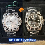 日本代購 BAPE本週新作 🇯🇵 TYPE1 BAPEX CRYSTAL STONE 機械錶