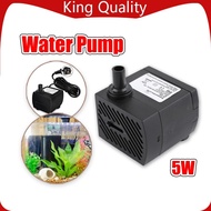 Mini Aquarium Submersible Water Pump 5W/Fountain Pond Hydroponic Systems/Aquarium Use/Submersible Wa