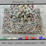 Emoji Oval Mote | Mote Emoji Character | Large Hole Mote | Mote Emoji Large Hole Mix | Emoji Mix Ova