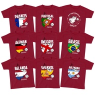 Qatar World Cup Children's T-Shirt FIFA World Cup Couple T-Shirt Argentina T-Shirt Netherlands T-Shi
