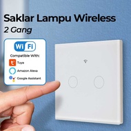 Smart home Wireless WIFI RF 2 Gang Wall switch