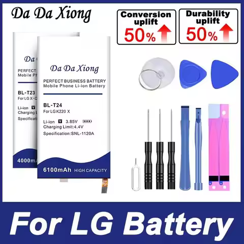 DaDaXiong New BL-T37 BL-T30 BL-45F1F BL-T23 BL-T24 BL-T28 BL-S3 Bateria For LG V40 k8 K4 K3 M160 K22