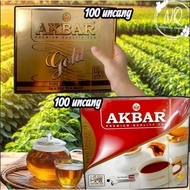 AKBAR TEA (PURE CEYLON TEA/PREMIUM GOLD TEA) 100 UNCANG