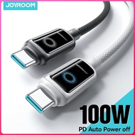 Joyroom 100W USB C Cable Automatic Power Off Fast Charge Type C Cable For iPhone 17 16 15 Pro Max