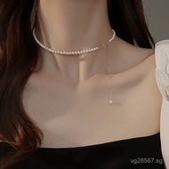 Pearl Gift for Girlfriend Shi Family Necklace High-end Female Collarbone Chain Gift Fine Australian 