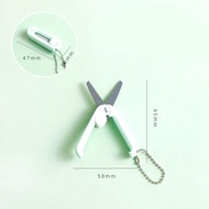 PTT Gunting Lipat mini Portable tarik Stainless Steel Retractable Folding Scissors Pemotong Kertas P