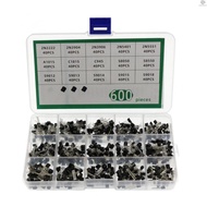 600pcs / Set Transistor 15 Tipe TO-92 2N222 / 2N3904 / 2N3906 / 2N5401
