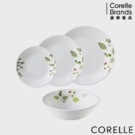 【美國康寧 CORELLE】綠野微風4件式餐盤組 (D02)