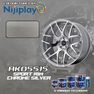 NIJIPLAY AIKKA AK05515 CHROME SILVER * 2K SPORT RIM PAINT