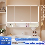 Semi-circular arc Smart Mirror Cabinet Alumimum Bathroom mirror cabinet Makeup storage with anti-fog