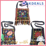 OKDEALS Women Shoulder Bag, Fashion Tassels Message Bag, Vintage Hmong Tribal Ethnic Thai Indian Boh