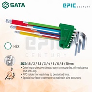 SATA Color Series Extra Long Ball Point Hex Key Set Allen Key Set Ball Point [ HEX / TORX ]