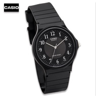Velashop Casio นาฬิกาผู้ชาย สีดำ สายเรซิ่น รุ่น MQ-24-1B3LDF - สีดำ MQ-24-1B3 MQ-24 MQ24