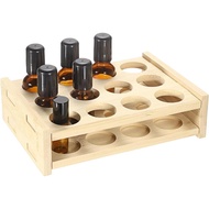 Hipiwe Essential Oils Racks Display Stand 12 Slots Essential Oil Bottle Organizer Tabletop Storage R