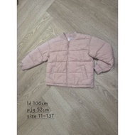 [size 10-12T] Preloved Girl puffer jacket winter coat jacket for girls thick winter pink ABG teenage
