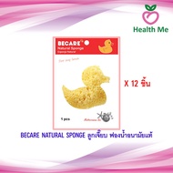 Becare Sponge 1 Natural Sanitary Genuine 12 Pieces