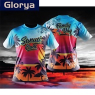 Glorya (READY STOCK ) 2024 New ！Jersey Design baju lelaki FAMILY DAY Men's and women's family T-shir