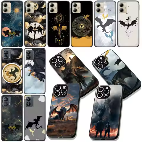 Book Dragon Fourth Wing Phone Case for Huawei P20 P30 Mate 20 Lite Pro Y7a Y6P Y7 2019 Nova 5T 3I Ma