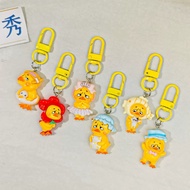 GANTUNGAN [DWCORNER] Cute Upset Duck Keychain | Yellow Duck Hook | Upset Duck Keychain