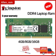 Kingston DDR4 SO-DIMM RAM 8GB 4GB 16GB DDR4 2133mHZ 2400Mhz 2666MHz 3200Mhz 1.2v PC4-2666V 260PIN No