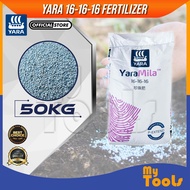 Mytools YaraMila 16-16-16 (50KG) Baja YaraMila Compound Fertilizer Yara Baja Subur (50KG)