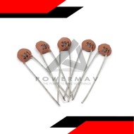5pcs 390pf ceramic capacitor 390 pf 391 Ceramic Capacitor 50v 390pf Red DIP Capacitance for pcb mav