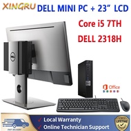 Dell OptiPlex Mini PC Set+22” 23”FHD DELL LCD E2216H E2318H INTEL CORE i5 4-8th with MICRO ALL IN ON