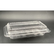 OPS - H2L - BENXON Plastic Tray with Lock [ 50pcs± ] Bakery Disposable Plastic Clear Food Box - Beka