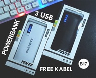 PTR Powerbank Samsung B17 3 USB Powerbank Portable Samsung