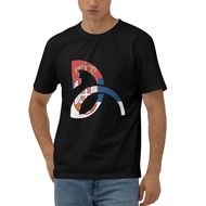 Novak Djokovic D Logo With Serbian Flag Popular Printing O-Neck Short Sleeve T-Shirt