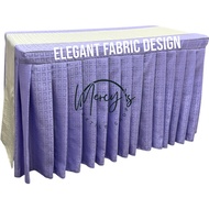 Table Skirting Long Table Cover with Pleats Buffet Table Cover Catering Table Cloth for All Events