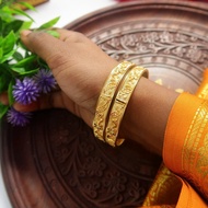 New Gold Plated Indian Bangles for Women | Copper Bangles | Gelang Tangan | Indian Bangles - Set of 