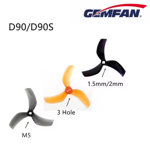 NEW D90-3 Gemfan D90S 3 Blade Propeller 2MM M5 / 3 Hole 3.5 inch Cinewhoop Quad Mini FPV IFlight Pro