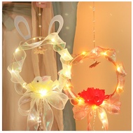 Real photo - Hottrend emulsion chiffon rabbit lantern