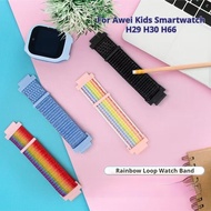 For Awei Kids Smartwatch H29 H30 H66 Strap Nylon Strap Velcro Strap