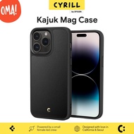 Cyrill [Spigen] iPhone 14 Pro Case Kajuk Mag | Magnetic Vegan Leather Protective Case