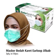 Masker Hijab Masker Headloop 1 box isi 50 pcs masker bedah