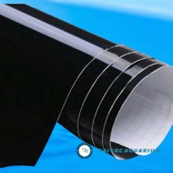 Fish tank decoration: Glossy black tank Decal (1m wide, 60 wide)