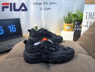 ฟิล่า FILA Ravager Series Womens Running Shoes Autumn Edition Vintage Athletic Sneakers ผู้หญิง Clunky Dad Shoes รองเท้าวิ่ง รองเท้าเทนนิส รองเท้าวิ่งเทรล รองเท้าผ้าใบสีดำ