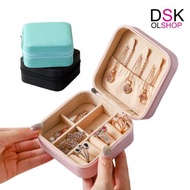 DSKMALL Multipurpose Mini Jewelry Box Portable Anti-Scratch Jewelry Box Accessories Wanita PC2060