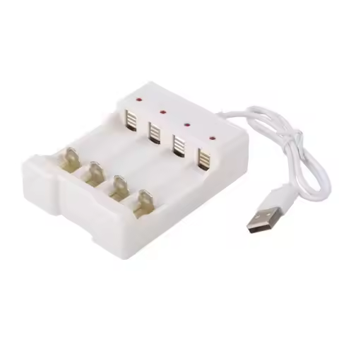 USB output Universal battery charger Independent 4-slot battery charger for AA/AAA battery charging 