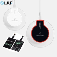 OLAF Qi Wireless Charger Receiver Led Fast Charging สำหรับ  Xs Max X 7 8 6S Plus Samsung Huawei P20 Pro Lite Wireless Charger